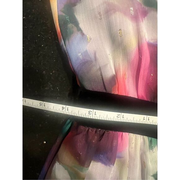 LDT MAXI SWING DRESS multicolor Print size 4 NWOT $275 - Picture 6 of 6